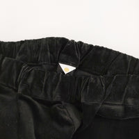 ironari 新品 シェルパンツ サイズ0 I-23262 定価25300円 ベルベット イージー パンツ ブラック レディース イロナリ【中古】5-0912T♪