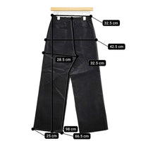 ironari 新品 シェルパンツ サイズ0 I-23262 定価25300円 ベルベット イージー パンツ ブラック レディース イロナリ【中古】5-0912T♪