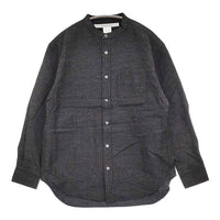 EEL 新品 ATELIER SHIRT サイズXS 定価24750円 E-24463 ウールコットン 長袖シャツ チャコールグレー レディース イール【中古】5-0912T♪