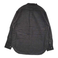 EEL 新品 ATELIER SHIRT サイズXS 定価24750円 E-24463 ウールコットン 長袖シャツ チャコールグレー レディース イール【中古】5-0912T♪