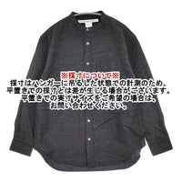 EEL 新品 ATELIER SHIRT サイズXS 定価24750円 E-24463 ウールコットン 長袖シャツ チャコールグレー レディース イール【中古】5-0912T♪