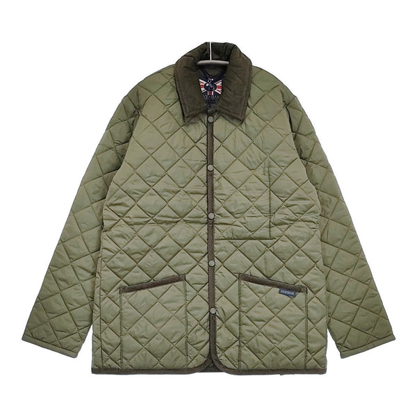 LAVENHAM 新品 DENHAM MENS 20 サイズS 定価55000円 SLJ9003 キルティングジャケット カーキ メンズ ラベンハム【中古】5-0912T♪
