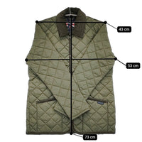 LAVENHAM 新品 DENHAM MENS 20 サイズS 定価55000円 SLJ9003 キルティングジャケット カーキ メンズ ラベンハム【中古】5-0912T♪