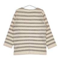 OUTIL 新品 TORICOT NAY OU-C008-1 サイズ0 定価30800円 ジャガードニット カットソー ベージュ グレー レディース ウティ【中古】5-0405M♪