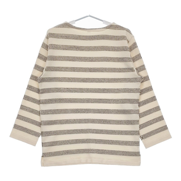 OUTIL 新品 TORICOT NAY OU-C008-1 サイズ0 定価30800円 ジャガードニット カットソー ベージュ グレー レディース ウティ【中古】5-0405M♪#