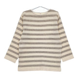 OUTIL 新品 TORICOT NAY OU-C008-1 サイズ0 定価30800円 ジャガードニット カットソー ベージュ グレー レディース ウティ【中古】5-0405M♪