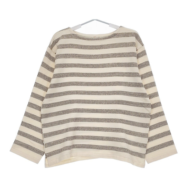 OUTIL 新品 TORICOT NAY OU-C008-1 サイズ2 定価30800円 ジャガードニット カットソー ベージュ グレー メンズ ウティ【中古】5-0405M♪