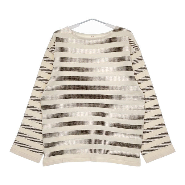 OUTIL 新品 TORICOT NAY OU-C008-1 サイズ3 定価30800円 ジャガードニット カットソー ベージュ グレー メンズ ウティ【中古】5-0405M♪#