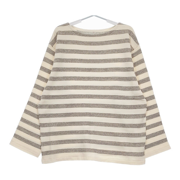 OUTIL 新品 TORICOT NAY OU-C008-1 サイズ4 定価30800円 ジャガードニット カットソー ベージュ グレー メンズ ウティ【中古】5-0405M♪