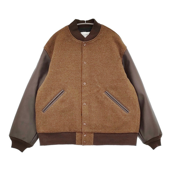 CIOTA 新品 Stadium Jumper サイズ5 定価69300円 BZLM-117 スタジャン 24AW ブラウン メンズ シオタ【中古】5-0912A♪