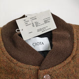 CIOTA 新品 Stadium Jumper サイズ3 定価69300円 BZLM-117 スタジャン ブラウン メンズ シオタ【中古】5-0912A♪