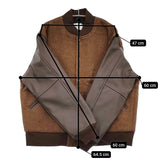 CIOTA 新品 Stadium Jumper サイズ3 定価69300円 BZLM-117 スタジャン ブラウン メンズ シオタ【中古】5-0912A♪