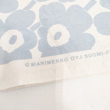 marimekko MINI UNIKKO ウニッコ 300×140 コットン 生地 ミズイロ ホワイト レディース マリメッコ【中古】5-0825G◎