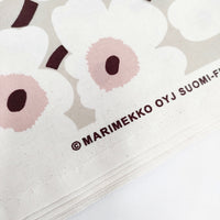 marimekko 未使用品 MINI UNIKKO ウニッコ 460×140 コットン 生地 ベージュ ピンク レディース マリメッコ【中古】5-0825G◎