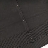 tumugu ランダムリブニットカーディガン TK21302 コットン カーディガン ブラック レディース ツムグ【中古】5-0915M∞