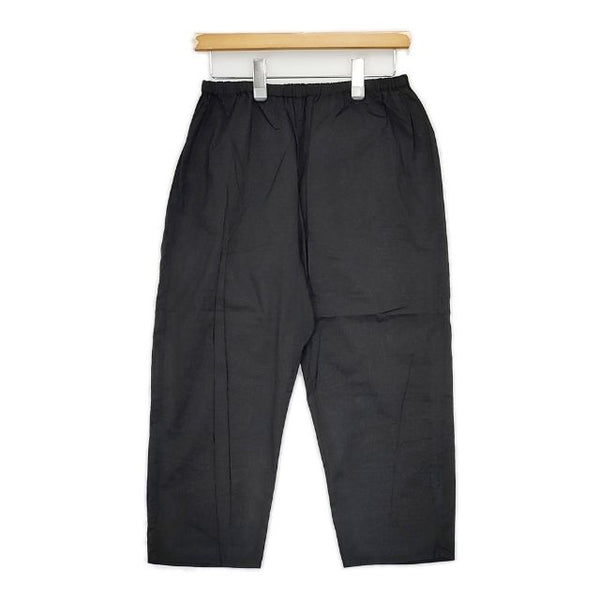 RINEN 60/1 コーマローンペチパンツ 製品洗い コットン パンツ ブラック レディース リネン【中古】5-0915M∞