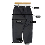 RINEN 60/1 コーマローンペチパンツ 製品洗い コットン パンツ ブラック レディース リネン【中古】5-0915M∞