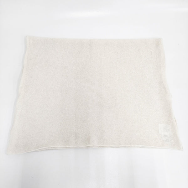 ANSPINNEN スーパーファインカシミヤ ハンドフレームドストール 定価27500円 無地 マフラー ストール オフホワイト レディース スピネン【中古】5-1021T◎