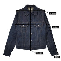 HYKE コットン Gジャン デニムジャケット ネイビー レディース ハイク【中古】5-0915M∞