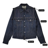 HYKE コットン Gジャン デニムジャケット ネイビー レディース ハイク【中古】5-0915M∞