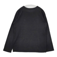 agnes b. ロゴプリント 長袖Ｔシャツ カットソー ロンＴ ブラック レディース アニエスベー【中古】5-0915M∞