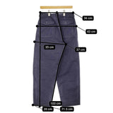 45R/45rpm ビオードサージの908ペグトップパンツ 定価52800円 パンツ 24AW ネイビー ユニセックス フォーティーファイブアールピーエム【中古】5-0401M♪