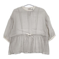 オオカミとフクロウ オオカミと木漏れ日の小道 定価16280円 portom24037 ブラウス シャツ 24SS グレー レディース オオカミとフクロウ【中古】5-0604S∞
