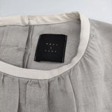 オオカミとフクロウ オオカミと木漏れ日の小道 定価16280円 portom24037 ブラウス シャツ 24SS グレー レディース オオカミとフクロウ【中古】5-0604S∞