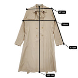 HAVE A NICE TRIP ハヴァナイストリップ 撥水ツイルトレンチコート 3401822 サイズM 定価31900円 ベージュ レディース【中古】5-0509M♪