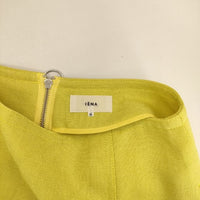 IENA TAボンディングタックトラペーズスカート ロングスカート イエロー レディース イエナ【中古】5-0915M∞