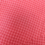 IENA サッカーギンガムデザインワンピース 定価20900円 半袖 ワンピース 21SS レッド ピンク レディース イエナ【中古】5-0616S∞