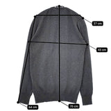 HYSTERIC GLAMOUR スタッズカーディガン 定価28600円 コットン カーディガン グレー レディース ヒステリックグラマー【中古】5-0915M∞