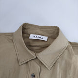 sacra コットンロングシャツワンピース 123111041 ワンピース ベージュ レディース サクラ【中古】5-0915M∞