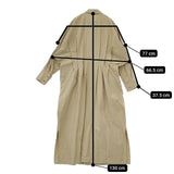 sacra コットンロングシャツワンピース 123111041 ワンピース ベージュ レディース サクラ【中古】5-0915M∞