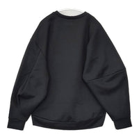 ENFOLD アシンメトリースリーブプルオーバー 定価27500円 トレーナー スウェット 24SS ブラック レディース エンフォルド【中古】5-0915M∞