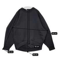 ENFOLD アシンメトリースリーブプルオーバー 定価27500円 トレーナー スウェット 24SS ブラック レディース エンフォルド【中古】5-0915M∞