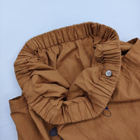 mina perhonen niitty キッズサイズ160/14Y 定価27500円 ads4139pd イージー パンツ 25SS ブラウン レディース ミナペルホネン【中古】5-0401M♪
