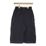 ゴーシュ 刺し子ジャガード ハーフパンツ 定価30800円 G241-P009 サイズ2 コットンリネン 24SS ブラック レディース ゴーシュ【中古】5-0401S♪