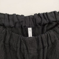 ゴーシュ 刺し子ジャガード ハーフパンツ 定価30800円 G241-P009 サイズ2 コットンリネン 24SS ブラック レディース ゴーシュ【中古】5-0401S♪