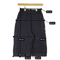 ゴーシュ 刺し子ジャガード ハーフパンツ 定価30800円 G241-P009 サイズ2 コットンリネン 24SS ブラック レディース ゴーシュ【中古】5-0401S♪