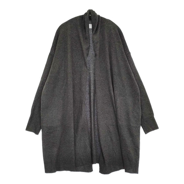 MARMARMAR drape long CD 定価16830円 ニット ロング カーディガン 24AW チャコールグレー レディース マーマーマー【中古】5-0905T♪