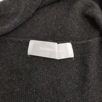 MARMARMAR drape long CD 定価16830円 ニット ロング カーディガン 24AW チャコールグレー レディース マーマーマー【中古】5-0905T♪