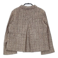 TOMORROWLAND collection シルク混 ツイード ジャケット ベージュ レディース トゥモローランド【中古】5-0915M∞