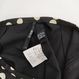 Sonia Rykiel ドット 裾レース スカート ブラック ホワイト レディース ソニアリキエル【中古】5-0601M∞