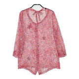 SONIA by SONIA RYKIEL シアーシャツ 星柄 ブラウス シャツ レッド レディース ソニアバイソニアリキエル【中古】5-0601M∞