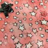 SONIA by SONIA RYKIEL シアーシャツ 星柄 ブラウス シャツ レッド レディース ソニアバイソニアリキエル【中古】5-0601M∞