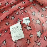 SONIA by SONIA RYKIEL シアーシャツ 星柄 ブラウス シャツ レッド レディース ソニアバイソニアリキエル【中古】5-0601M∞