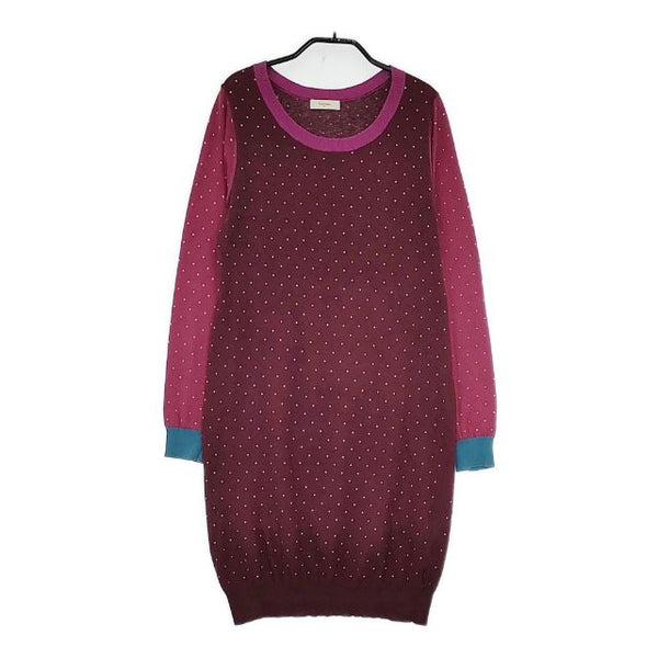 Paul Smith Paul ニット 総柄 ワンピース パープル レディース ポール・スミス【中古】5-0913T∞