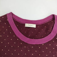 Paul Smith Paul ニット 総柄 ワンピース パープル レディース ポール・スミス【中古】5-0913T∞