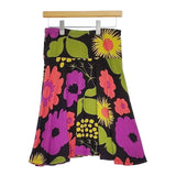 marimekko サイズXS 花柄 レーヨンストレッチ スカート マルチカラー レディース マリメッコ【中古】5-0915M∞
